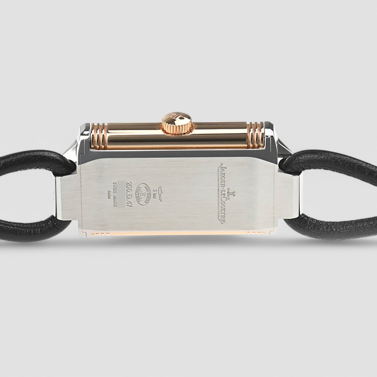 Reverso One Cordonnet Watch Ladies Steel and 18k Rose Gold Watch