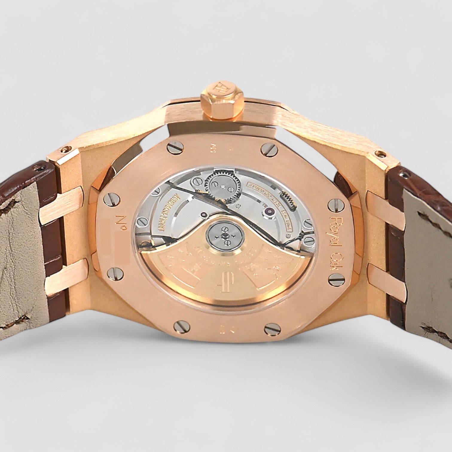 Royal Oak Jumbo White Dial 18K Rose Gold
