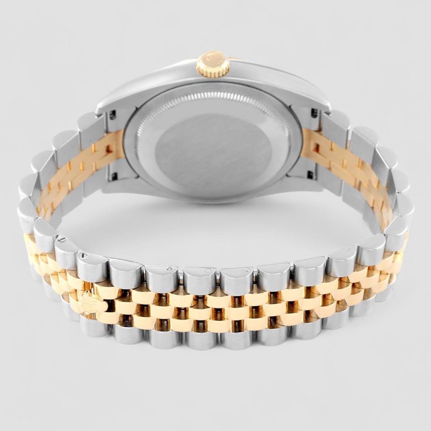 Datejust Steel Yellow Gold MOP Diamond Dial Mens Watch