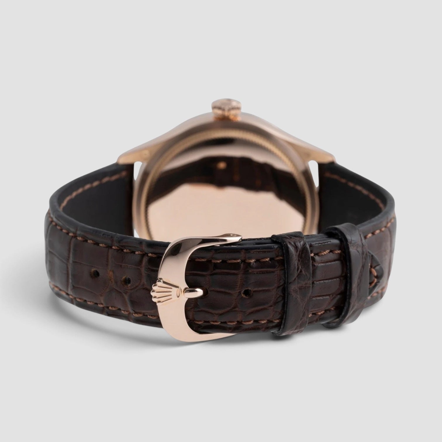 Cellini Date 39mm 18K Everose Gold Silver Dial