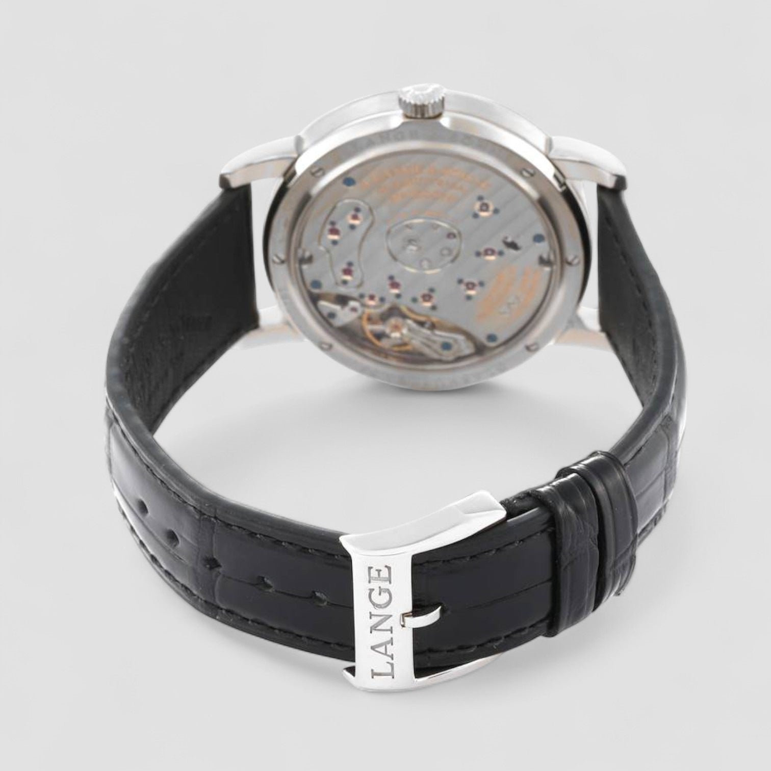 Lange 1 White Gold Silver Dial Mens Watch