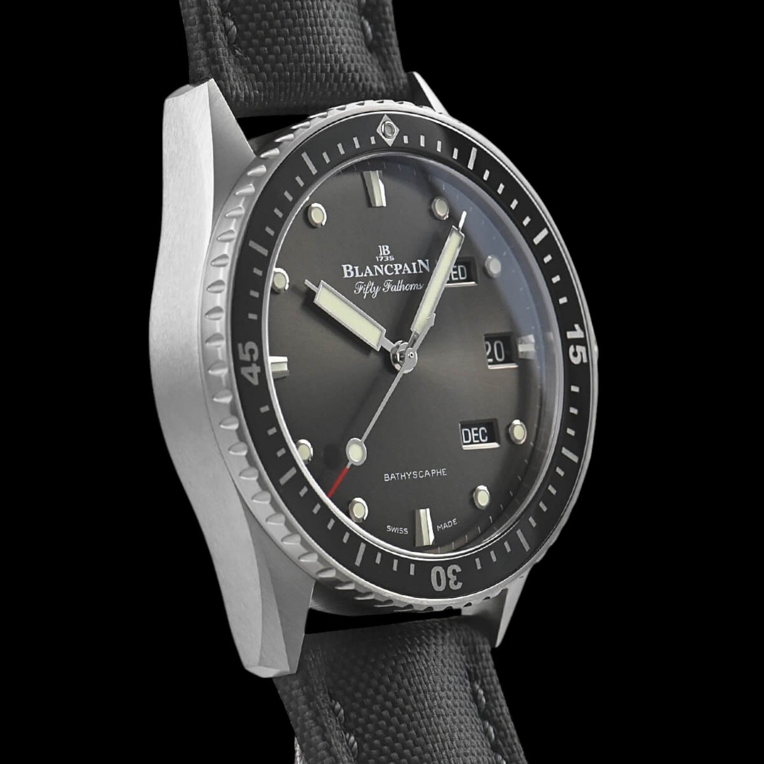 Fifty Fathoms Bathyscaphe Annual Calender Automatic Meteor Grey Dial Men's Watch