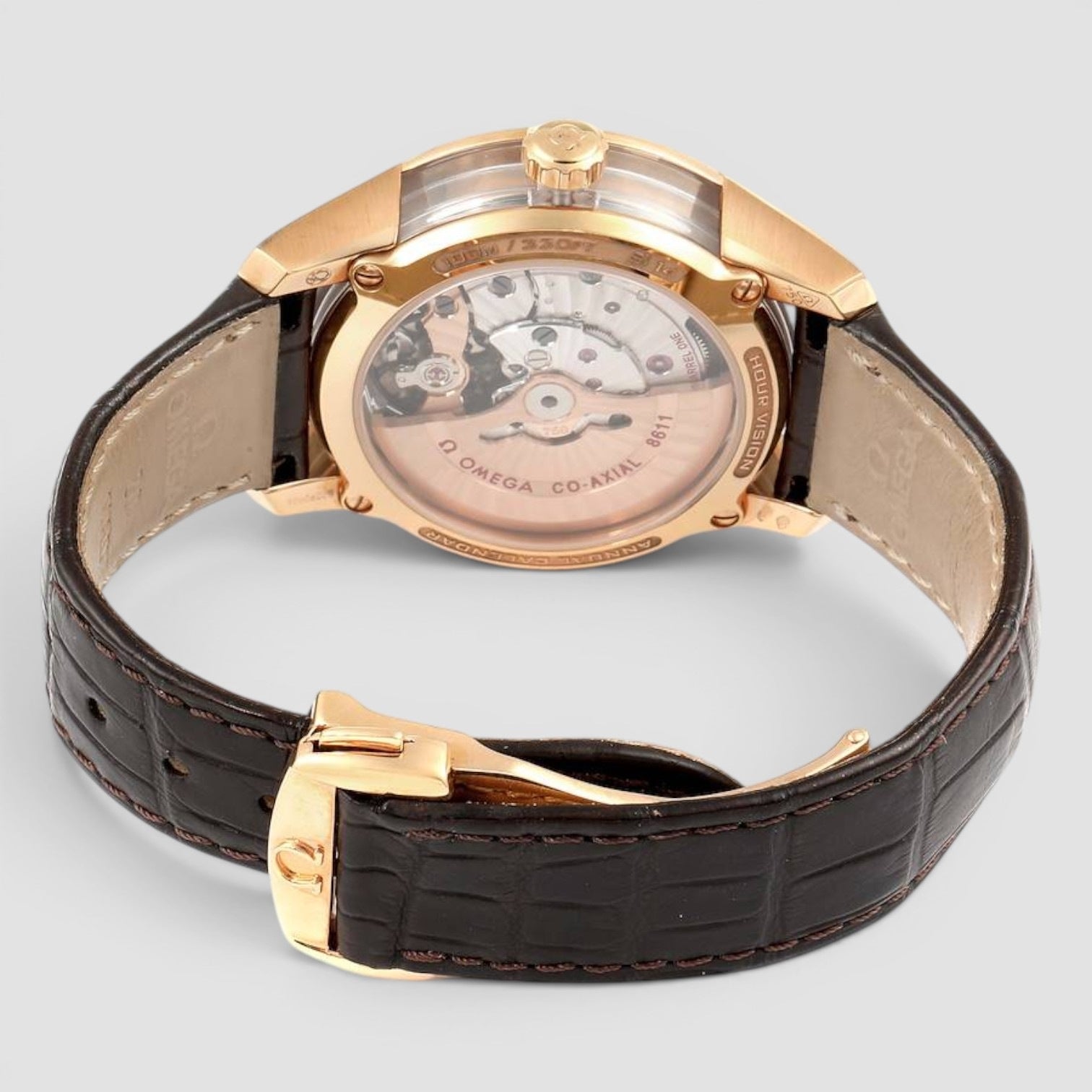 De Ville Hour Vision 41mm 18K Rose Gold Silver Dial