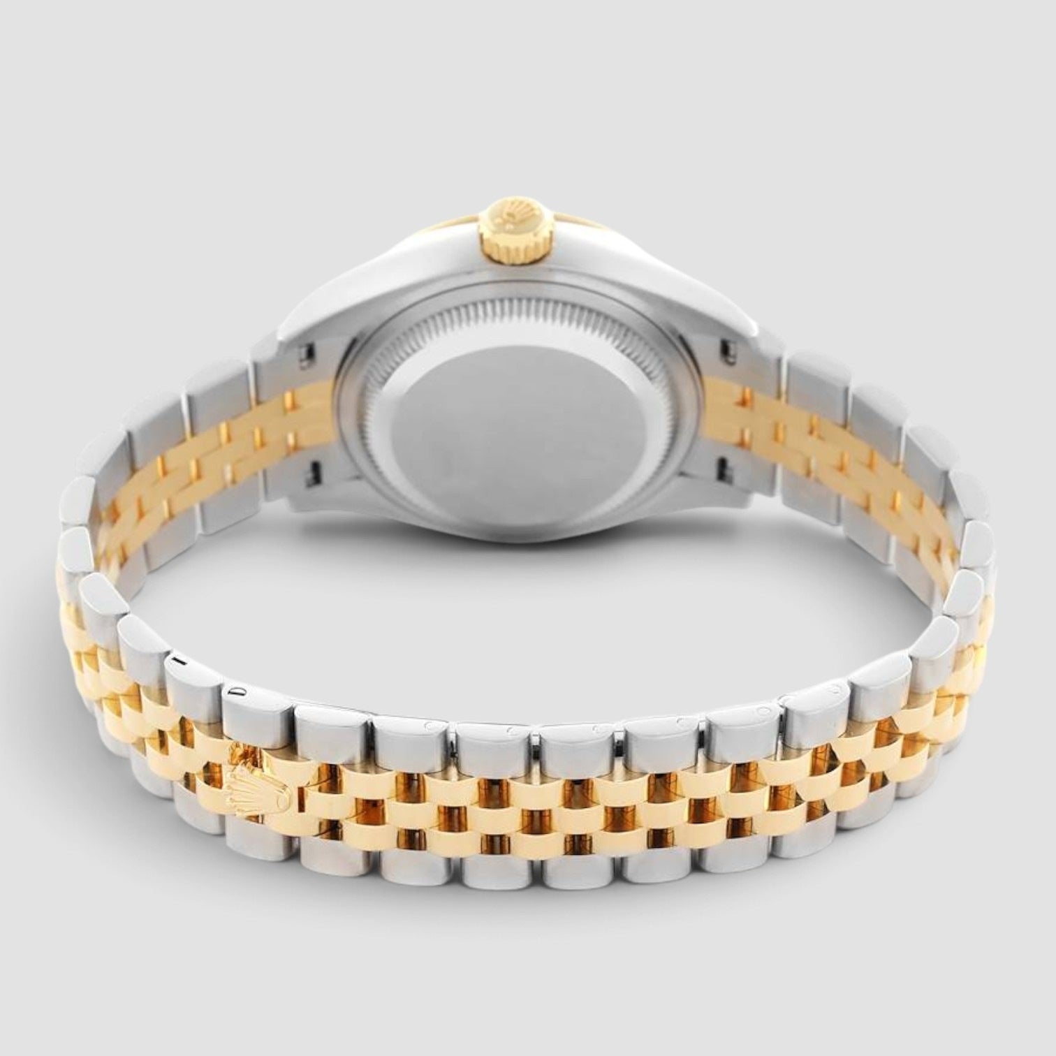 Lady-Datejust 28mm Oystersteel & 18K Yellow Gold White Roman Dial
