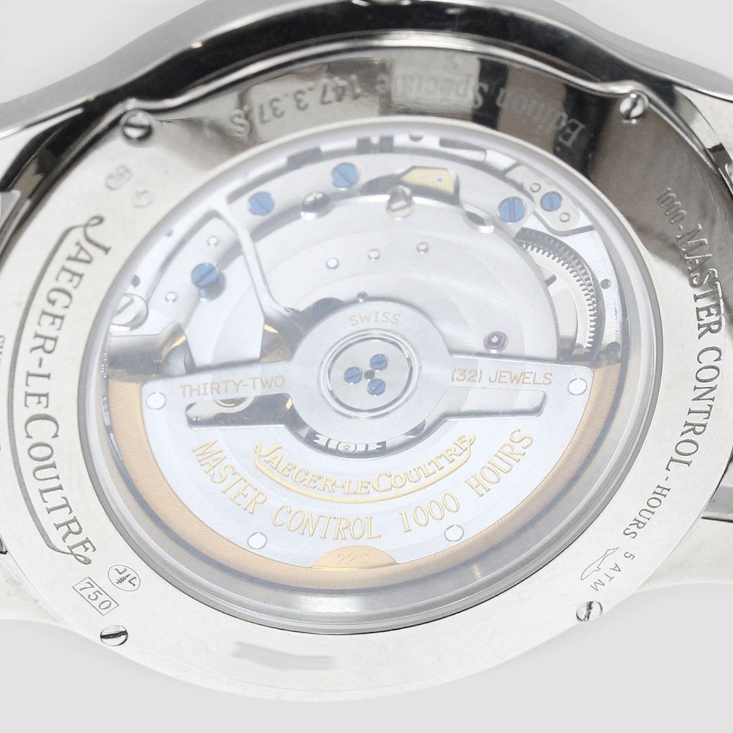 Master Control 18K White Gold Black Dial
