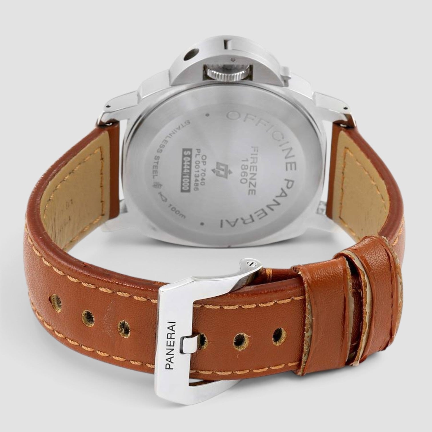 Luminor Marina Logo 44mm Steel Tropical Brown Dial