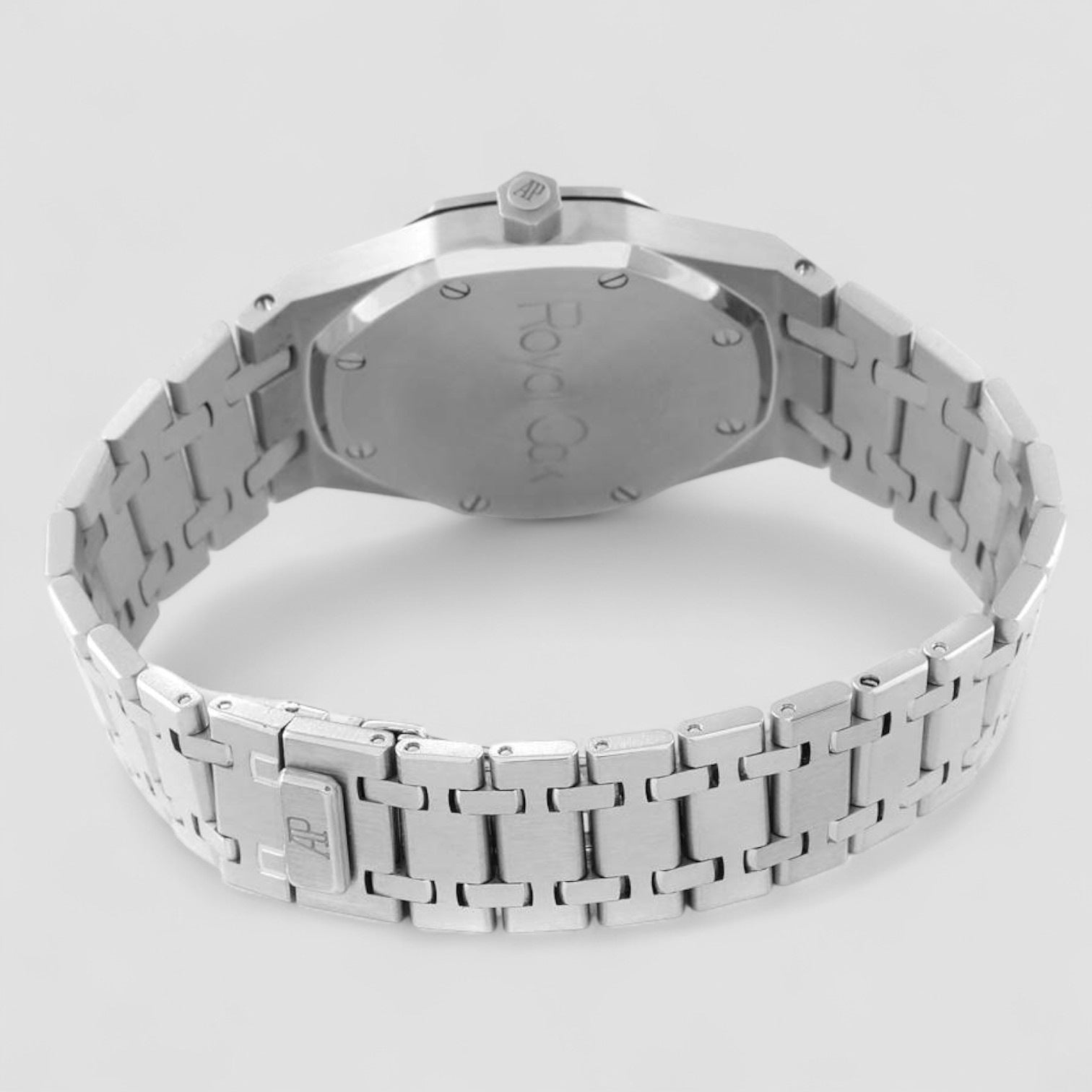 Royal Oak Black Dial Steel Mens Watch
