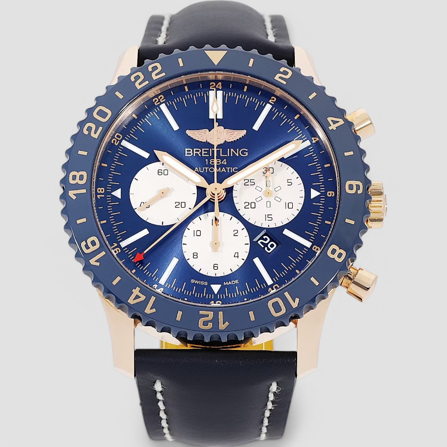 Chronoliner Automatic Blue Dial Men's Watch