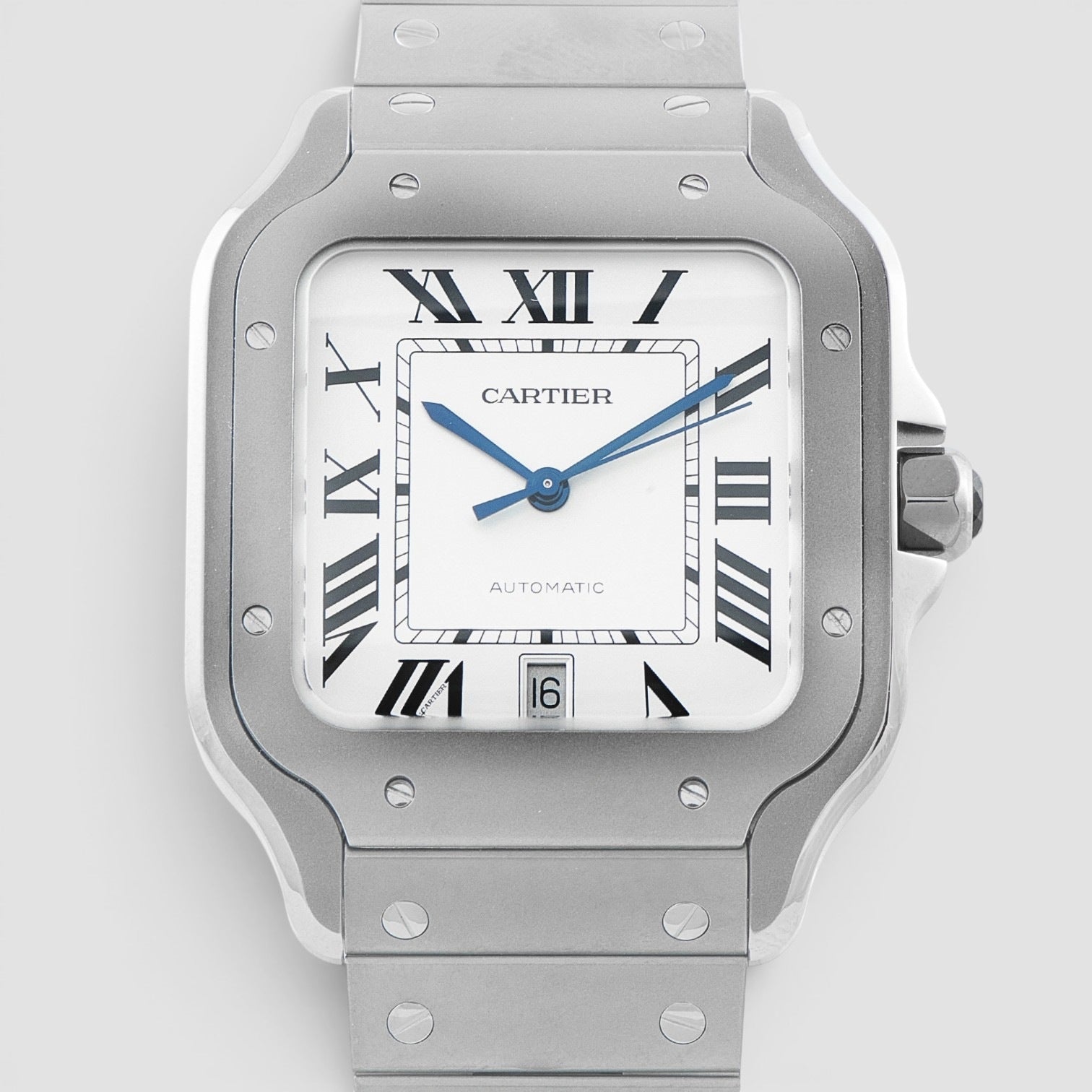 Santos de Cartier Large Titanium 39.8mm White Dial