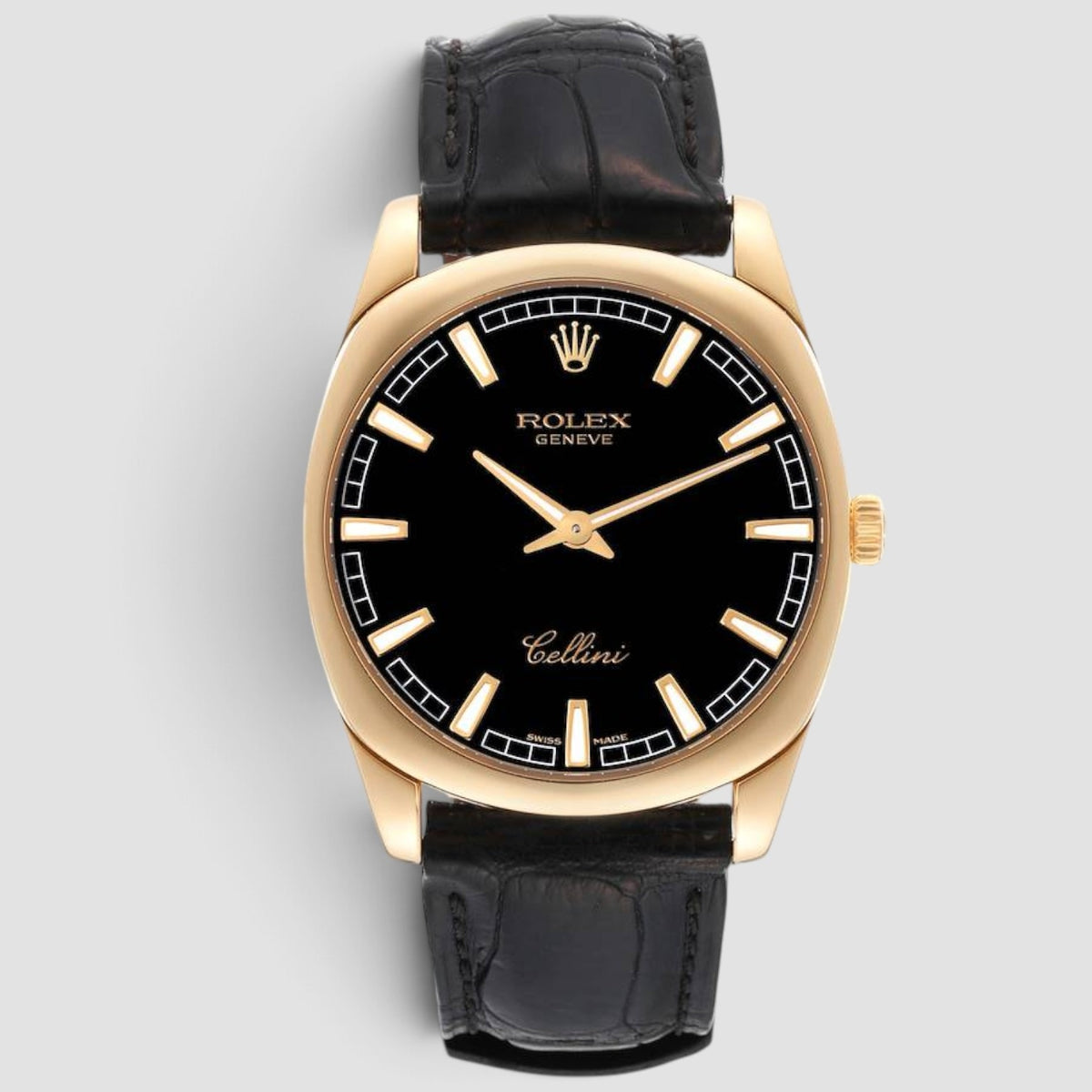 Cellini Danaos 38mm Yellow Gold Black Dial