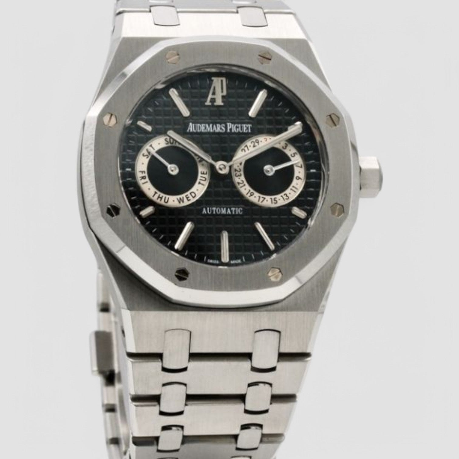 Royal Oak Day Date Black Dial S/S on S/S bracelet