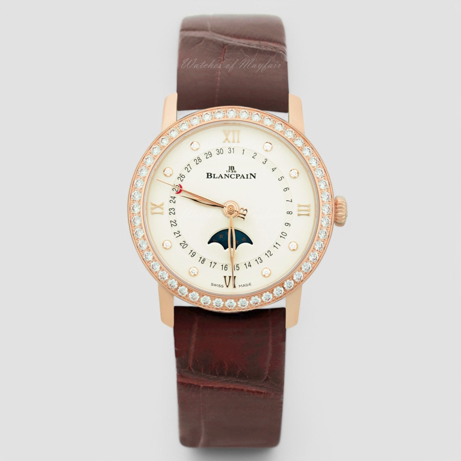 Villeret Quantieme Phases de Lune 33.2mm Ladies Watch