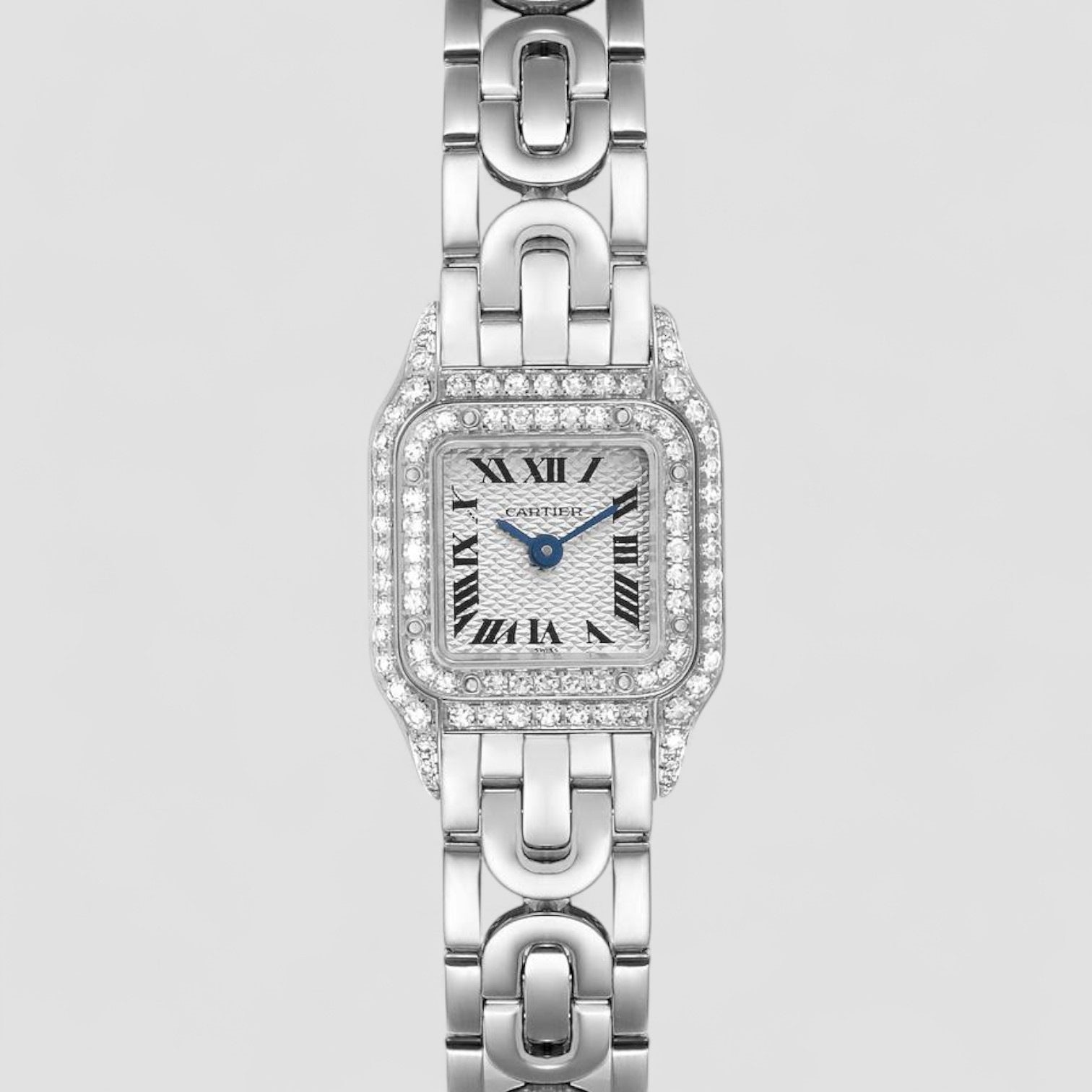 Panthere Mini White Gold Diamond Ladies Watch