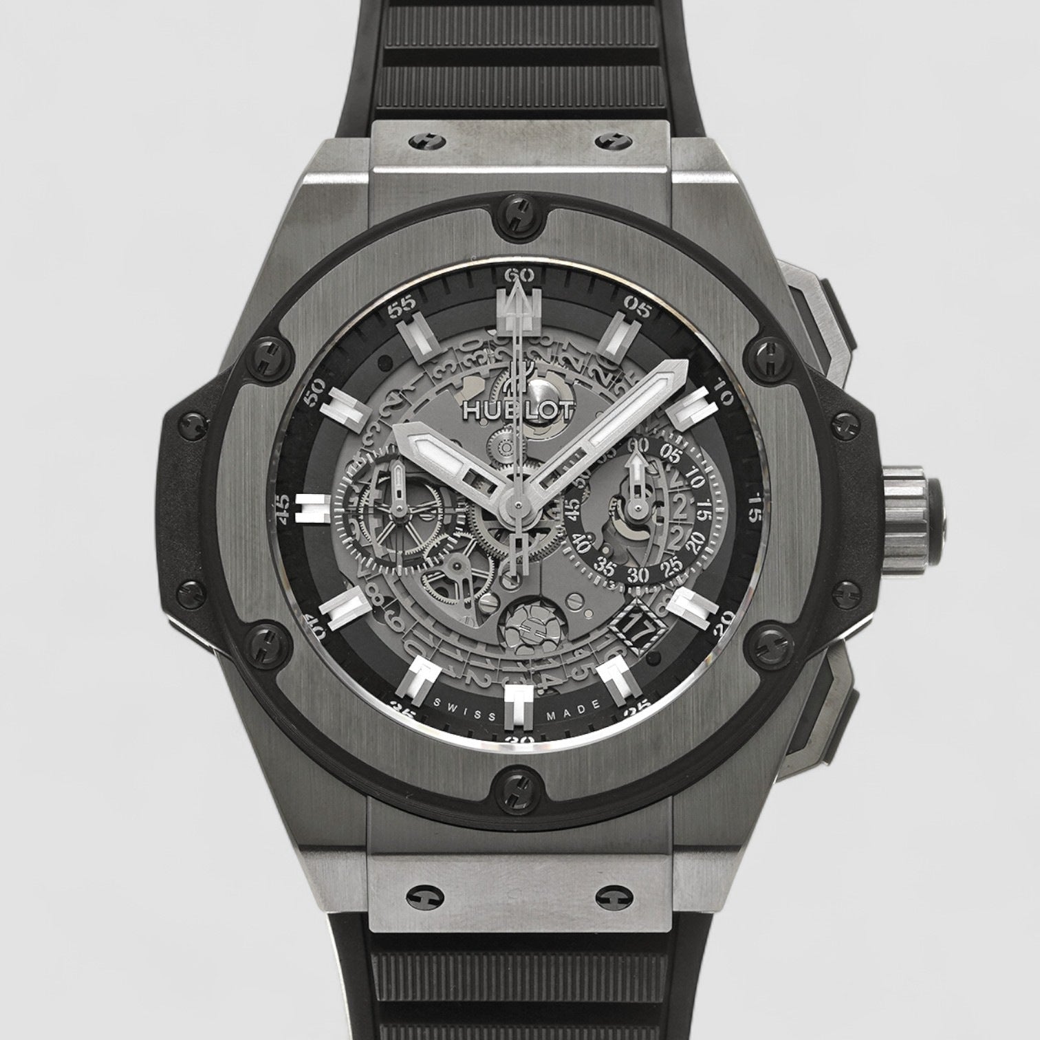 King Power Unico Chronograph Titanium / Rubber