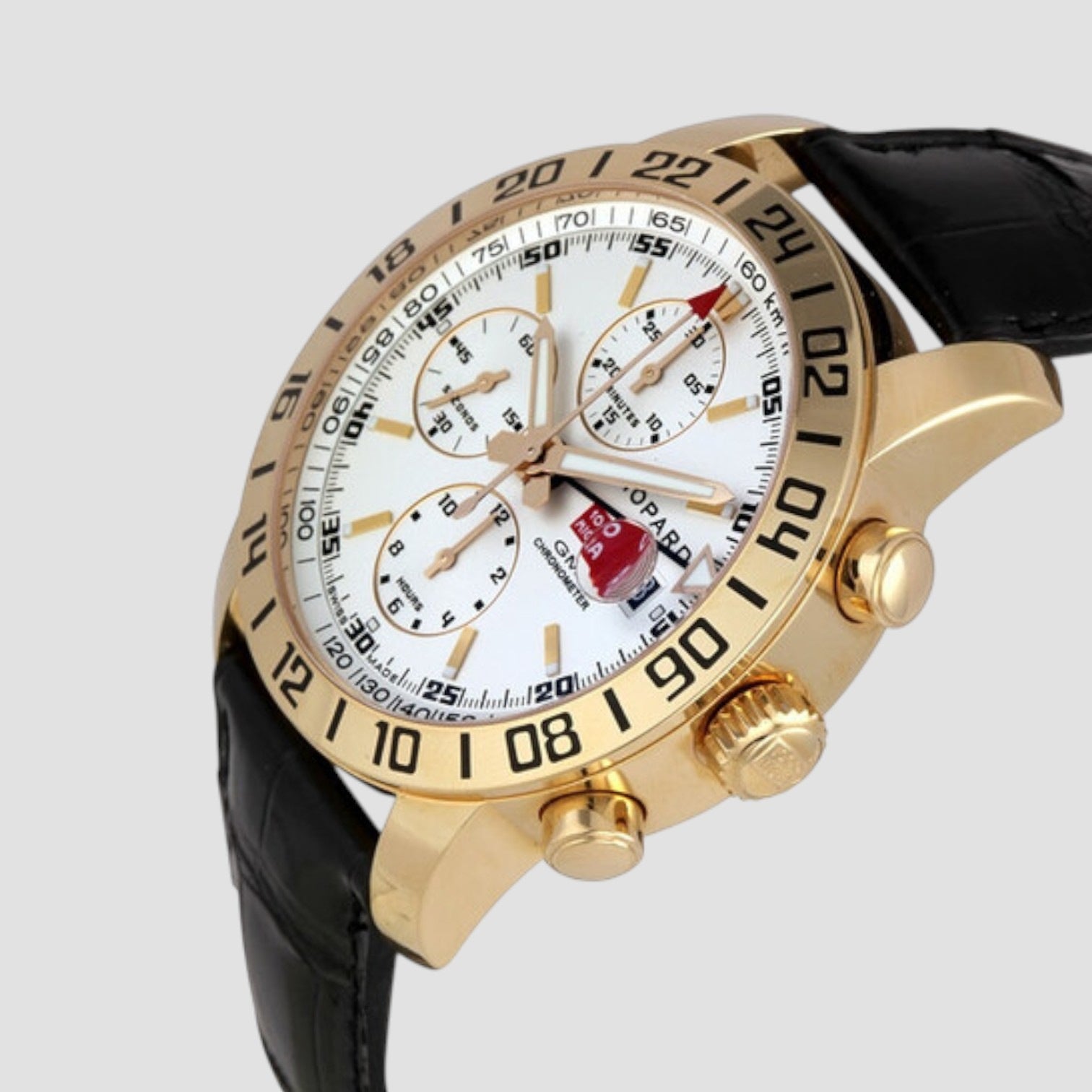 Mille Miglia Men's Rose Gold GMT Chronograph Watch