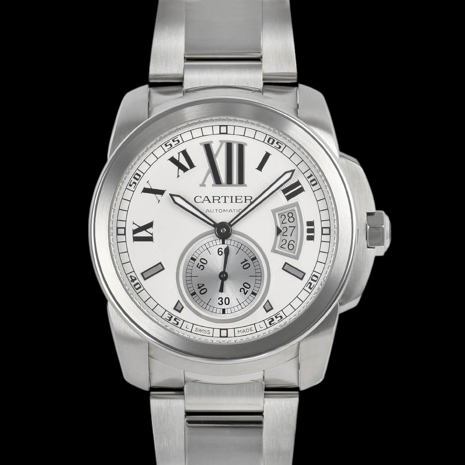 Calibre de Cartier Automatic Silver Dial SS / SS