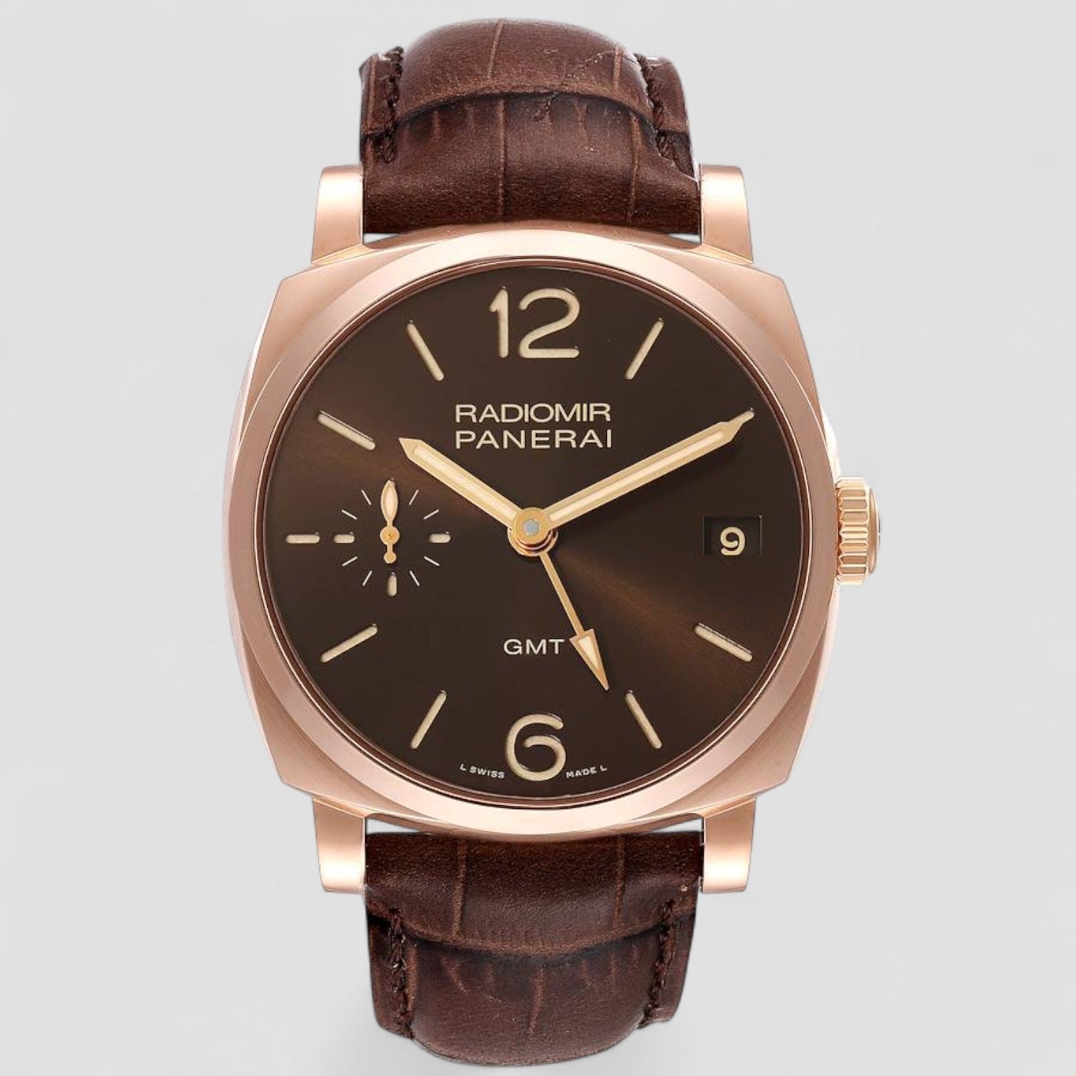 Panerai Radiomir 1940 3 Days GMT Oro Rosso 18k Rose Gold Watch PAM