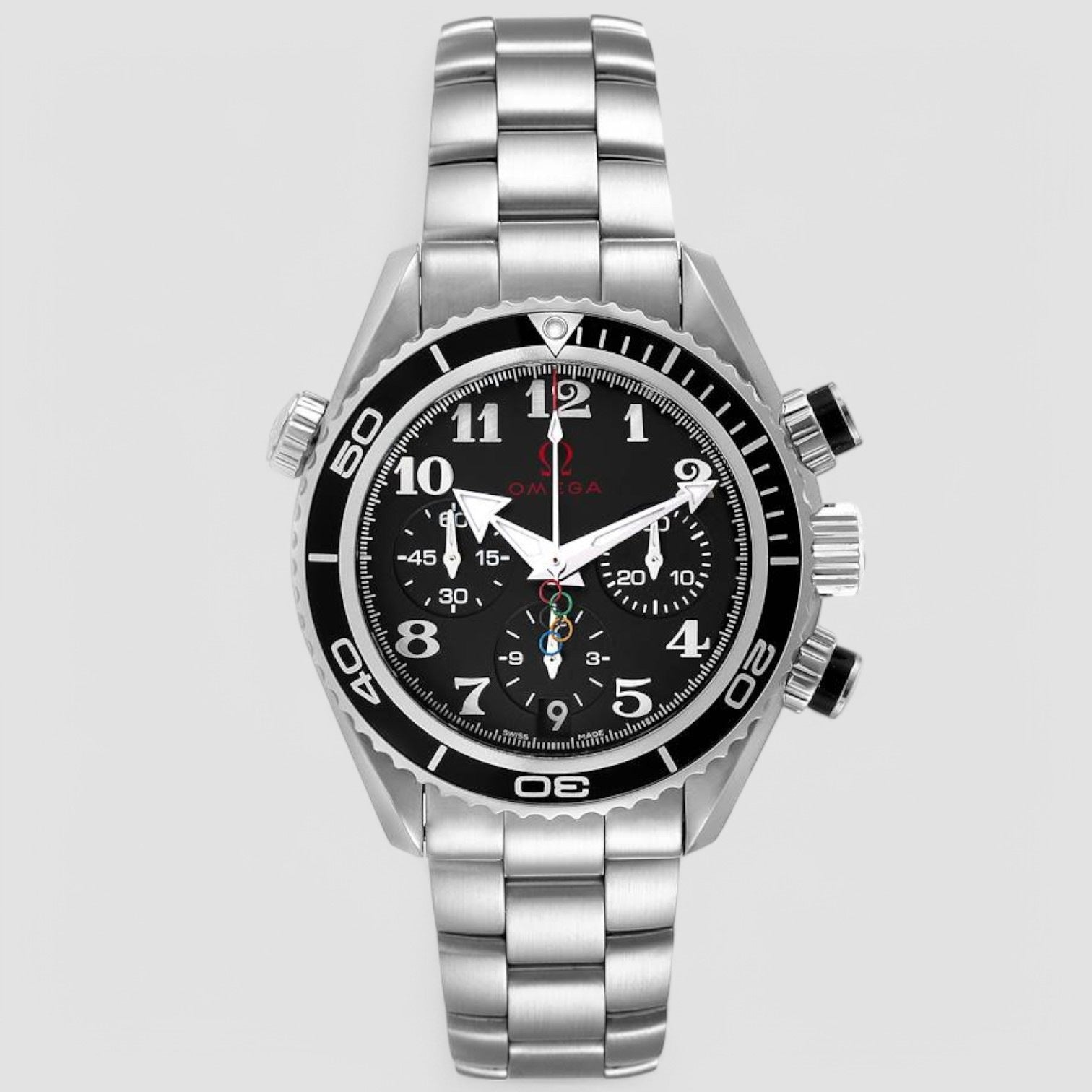 Seamaster Automatic Black Dial Stainless Steel Men's Watch