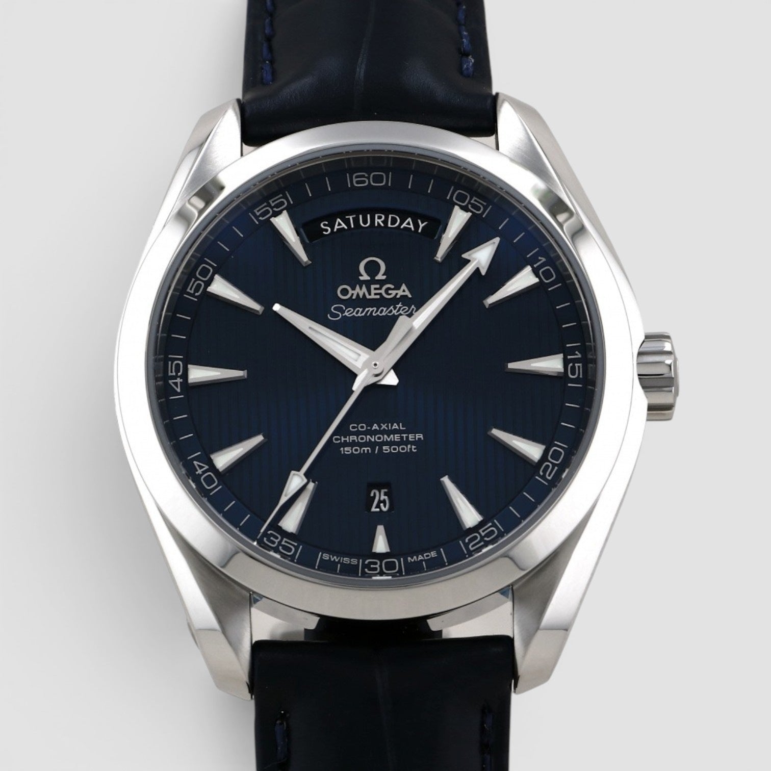 Seamaster Aqua Terra Day-Date 41.5mm Steel Blue Dial
