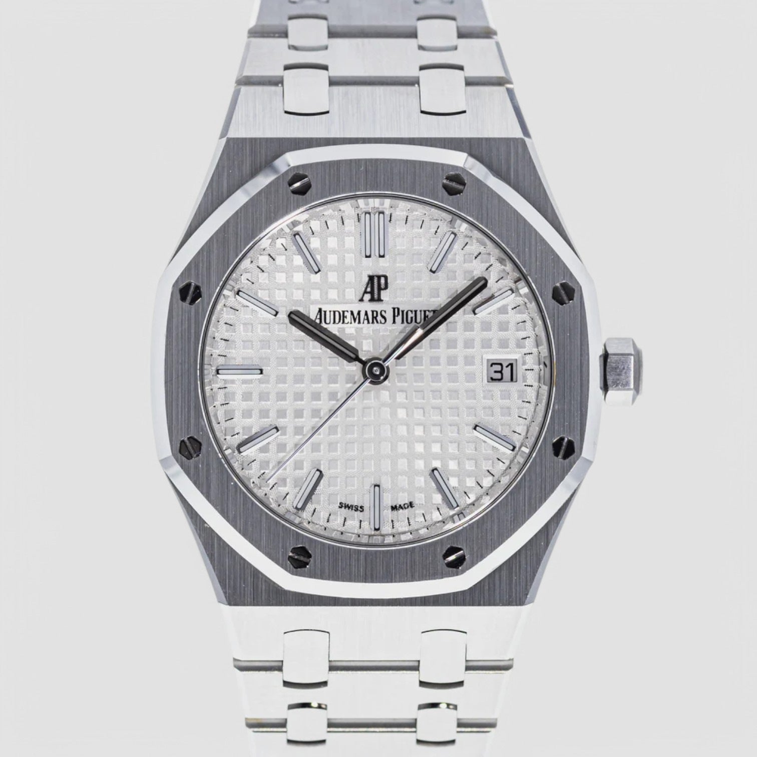 Royal Oak 77350ST White Dial SS 34MM