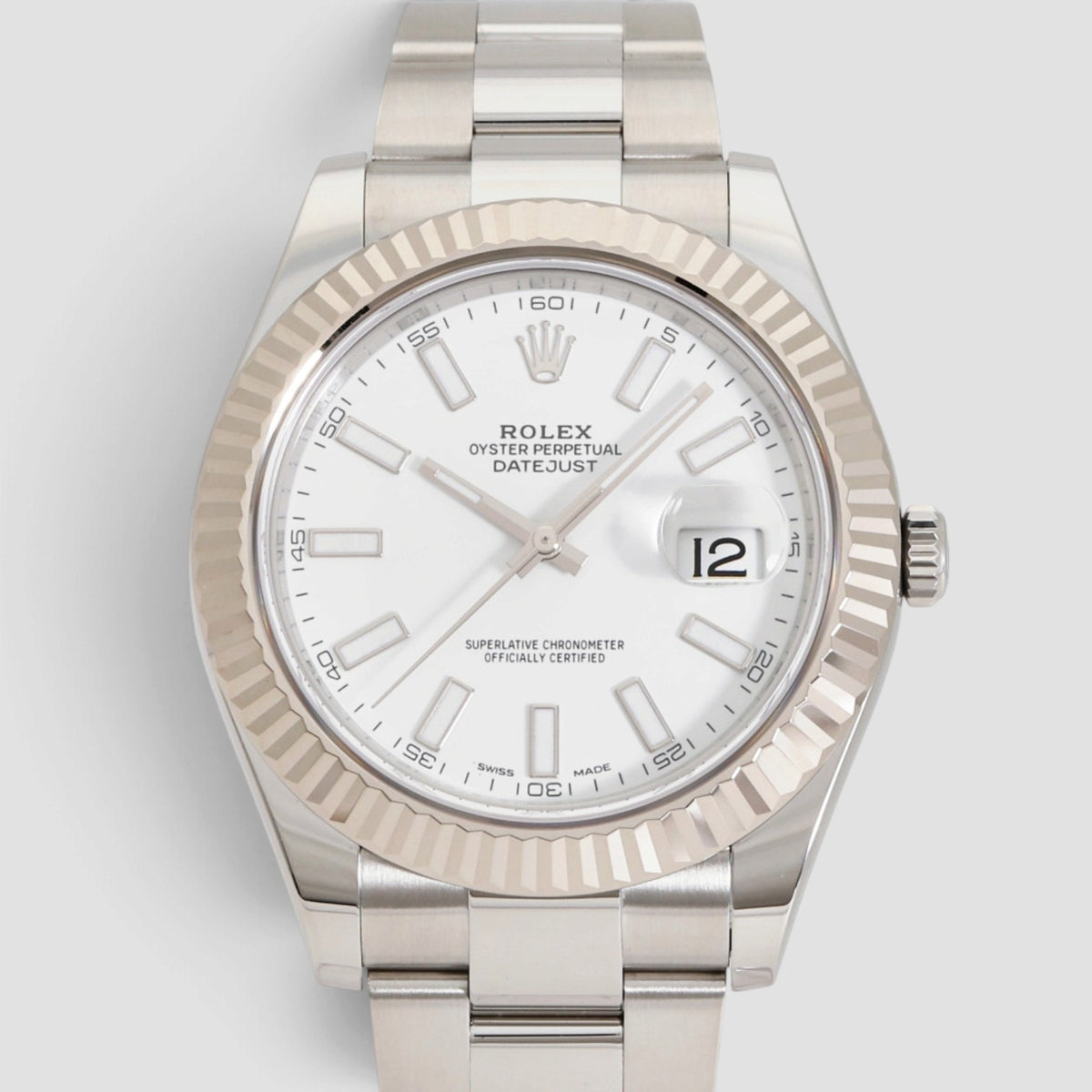 Datejust II 41 White Index Dial Oyster