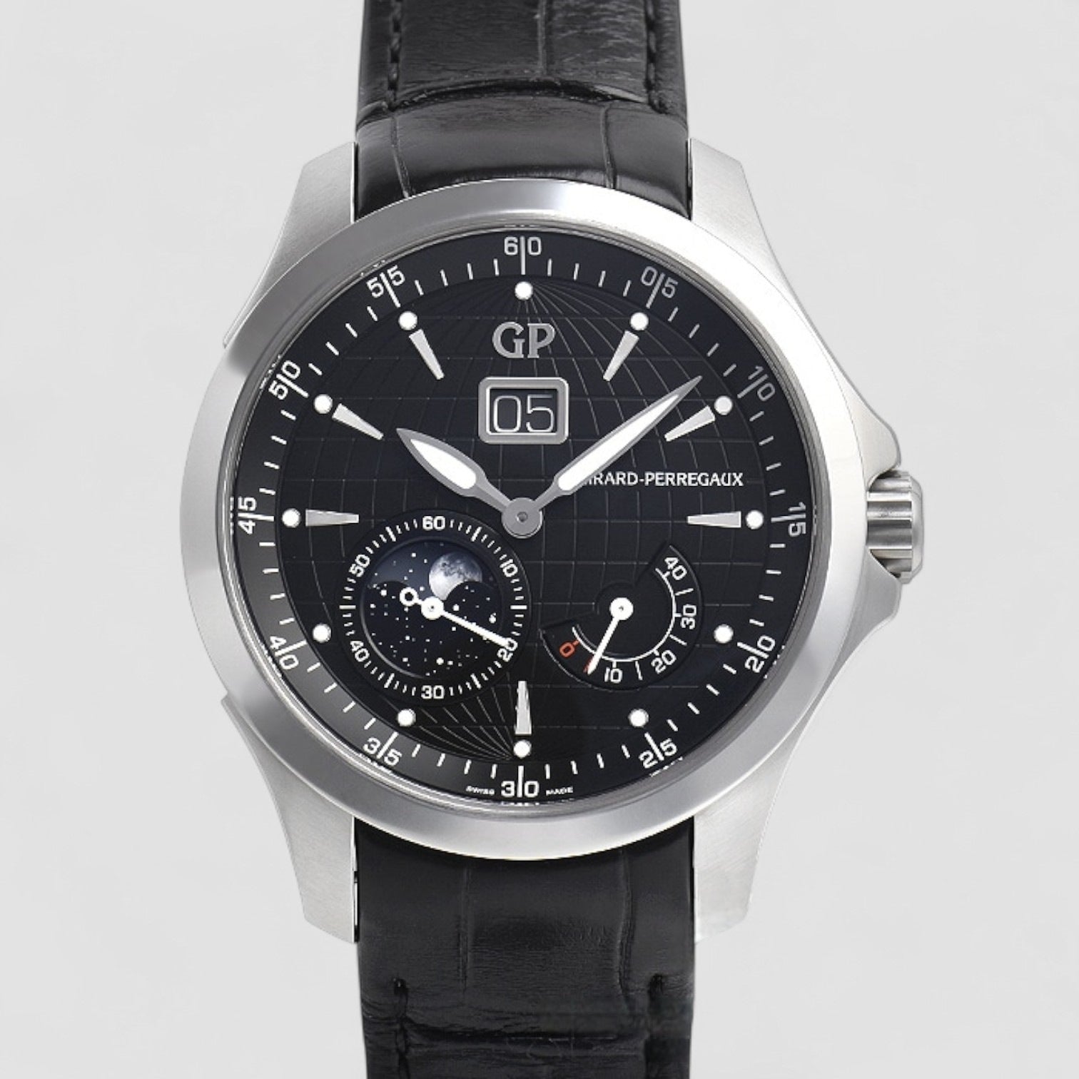 Traveller Large Date Moonphases Mens Watch