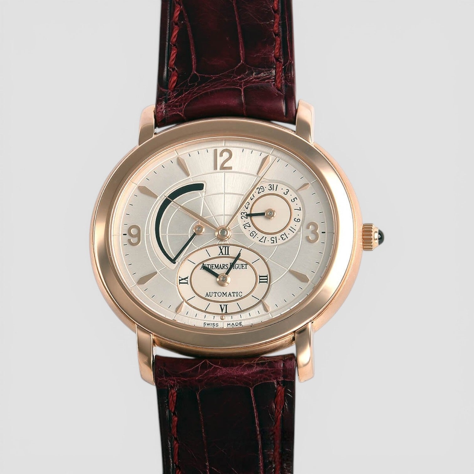 Millenary Automatic Dual Time Rose Gold Men's Watch