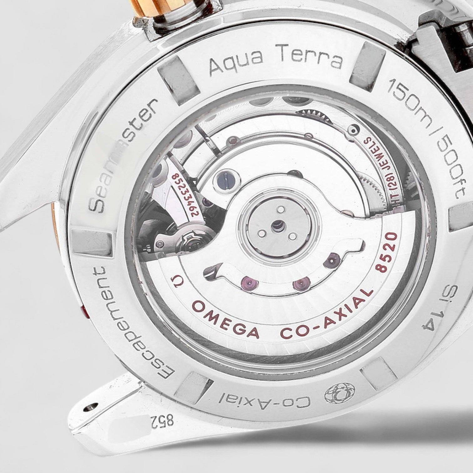 Aqua Terra Mother of Pearl Diamond Dial Men's Watch