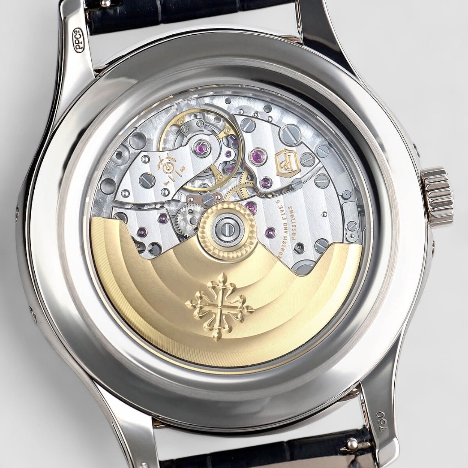 Annual Calendar Black Dial 18K White Gold