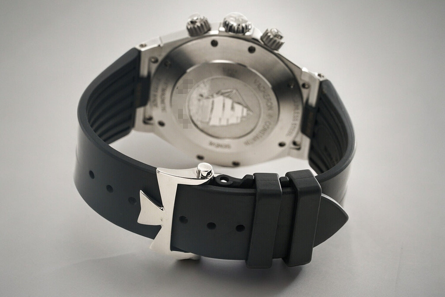 Overseas Chronograph Chronograph 49150 SS Gray Dial / Rubber