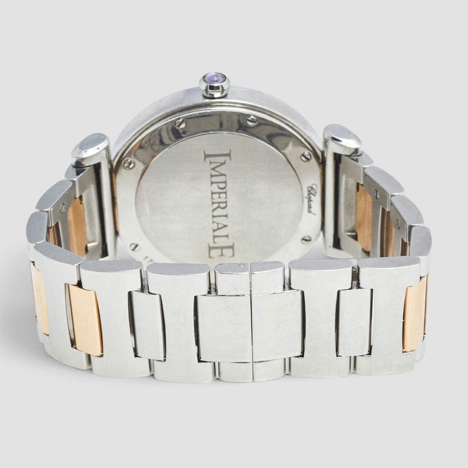 Imperiale 36mm Gold & Steel Diamond Mother-of-Pearl Dial