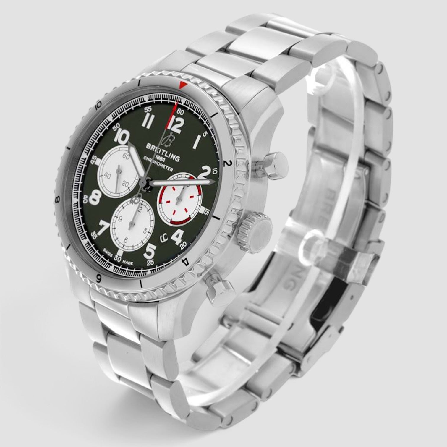 Aviator 8 B01 Chronograph 43 Curtiss Warhawk Green Dial