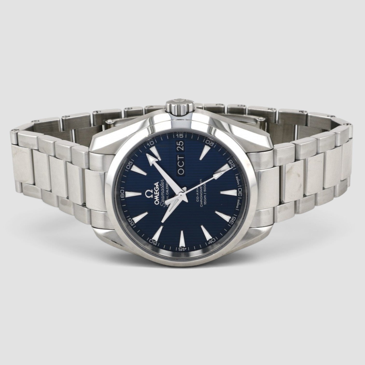 Seamaster Aqua Terra Annual Calendar 38.5mm Steel Blue Dial