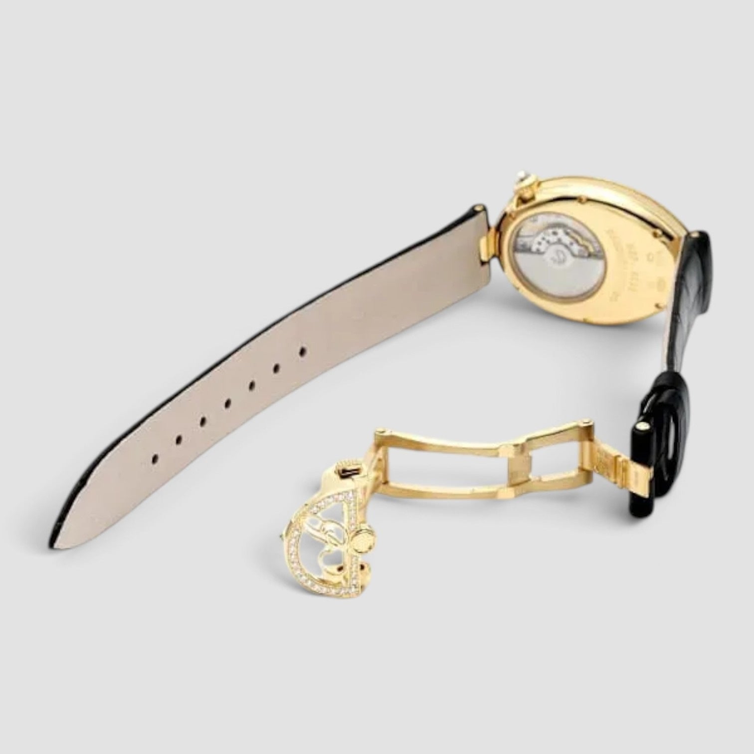 Reine de Naples Automatic 18K Yellow Gold Diamond Mother-of-Pearl Dial