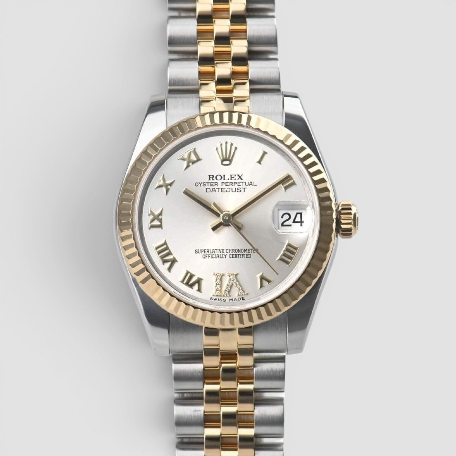 Lady-Datejust 31mm Steel & Yellow Gold White Dial