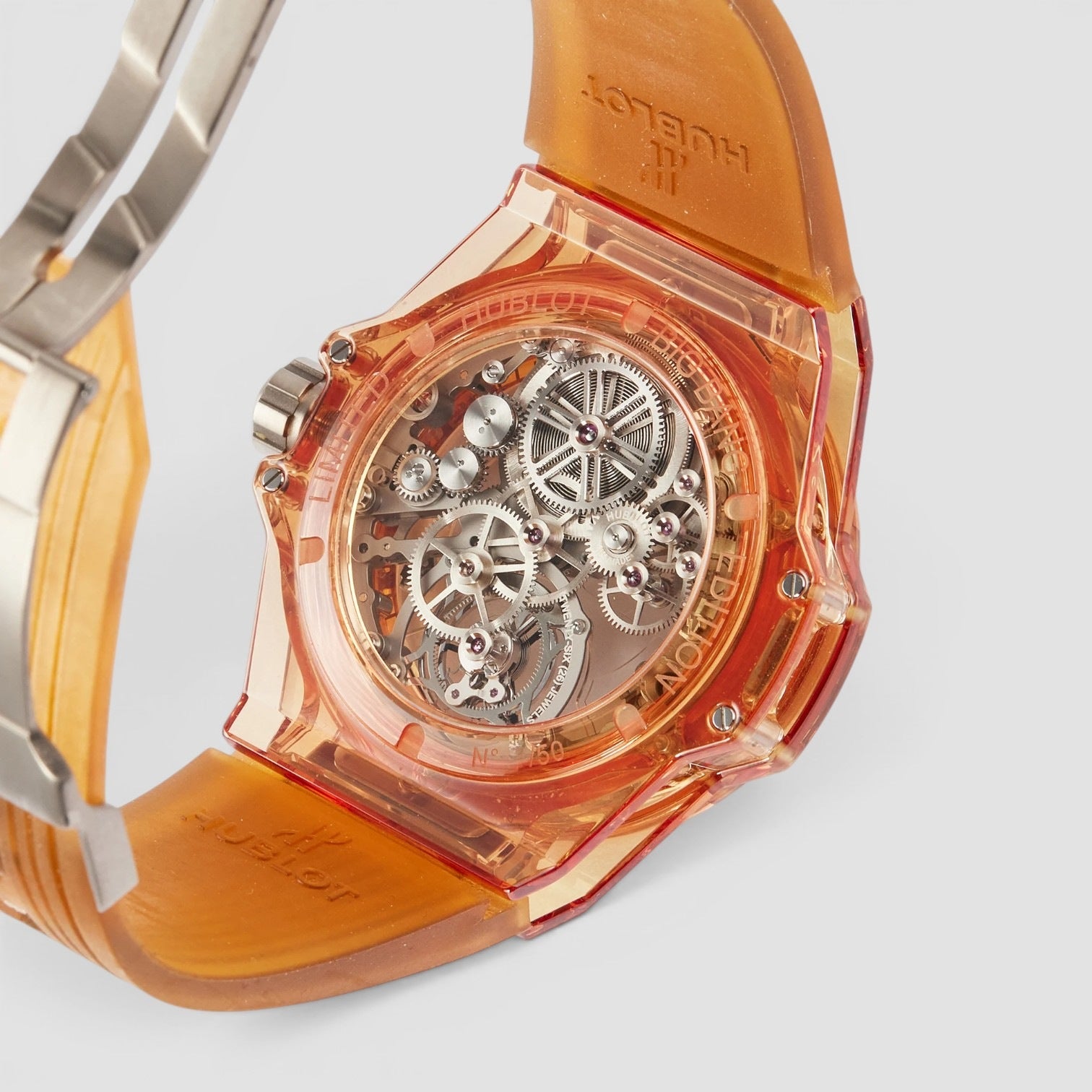Big Bang Tourbillon Automatic Orange Sapphire 45mm Skeleton Dial