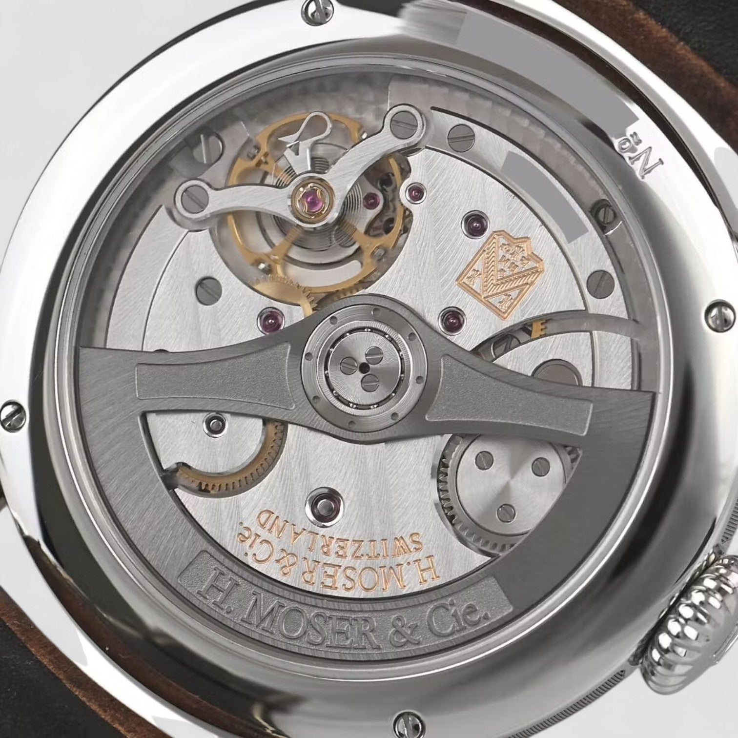 H.Moser & Cie. Heritage Pilot Center Seconds Funky Blue Dial 8200-1201