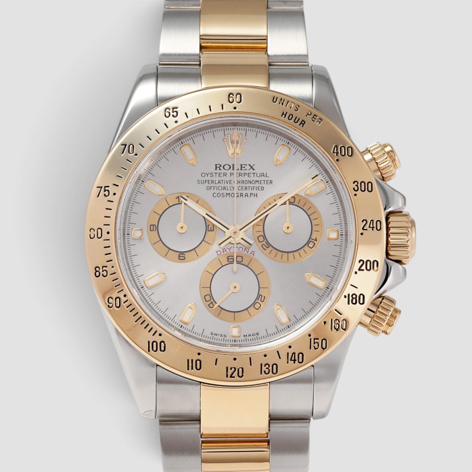 Cosmograph Daytona 40mm Oystersteel & 18K Yellow Gold Grey Dial