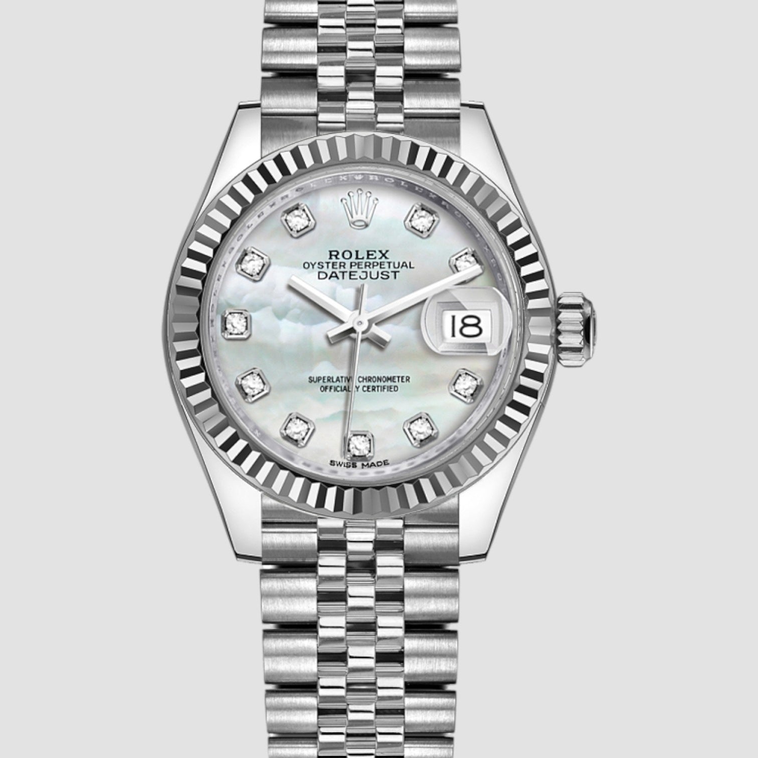 Datejust 31 Fluted Bezel Jubilee Bracelet Women's Watch