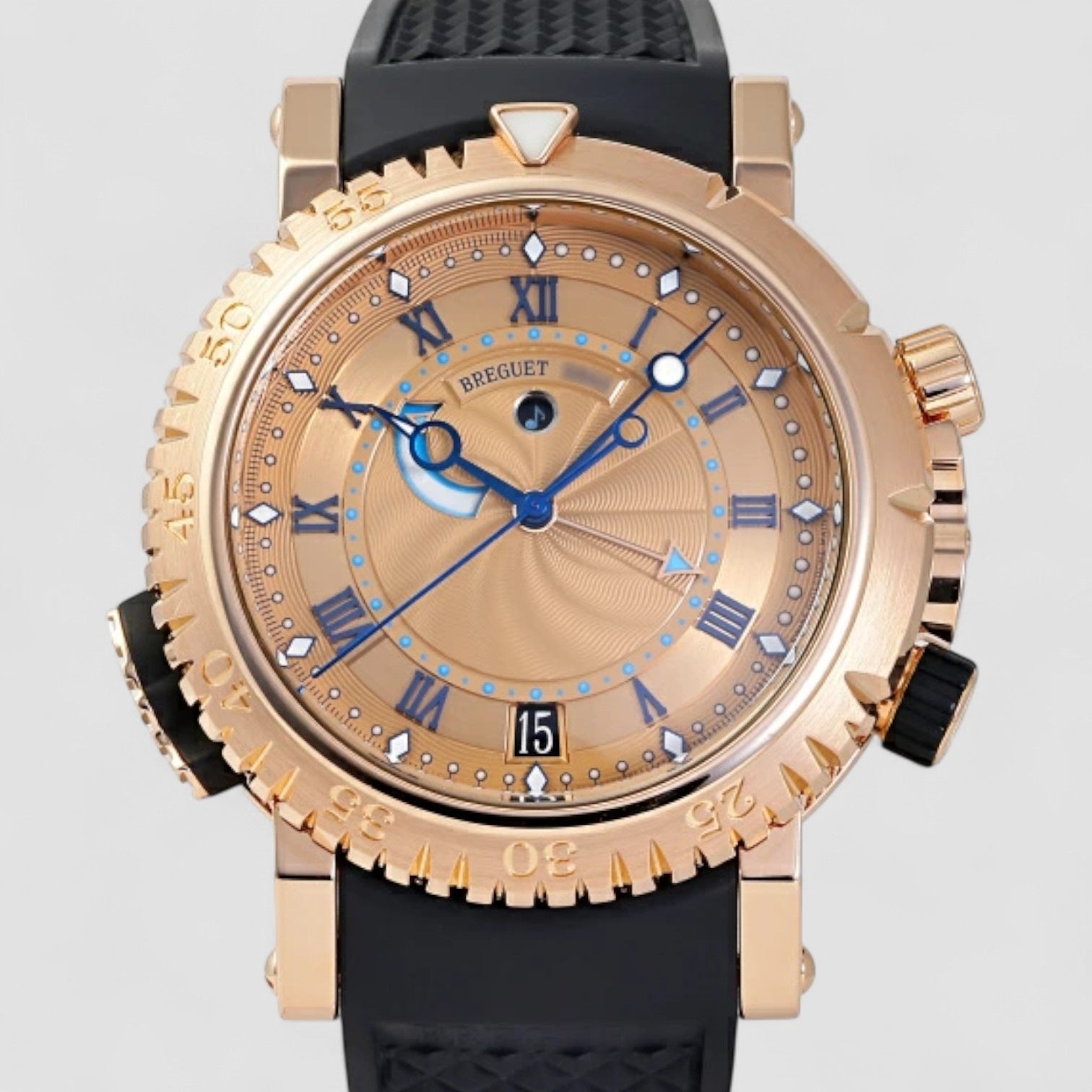 Marine 5847 45Mm 18Kt Rose Gold Men’S Watch