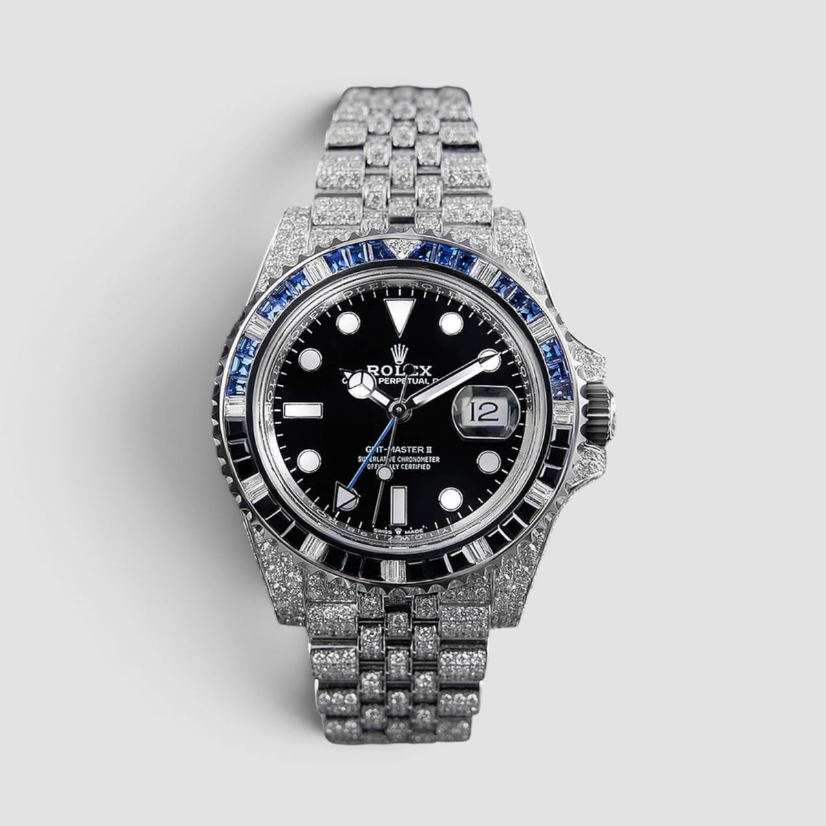 GMT-Master II 40 Batgirl Custom Diamond-Set
