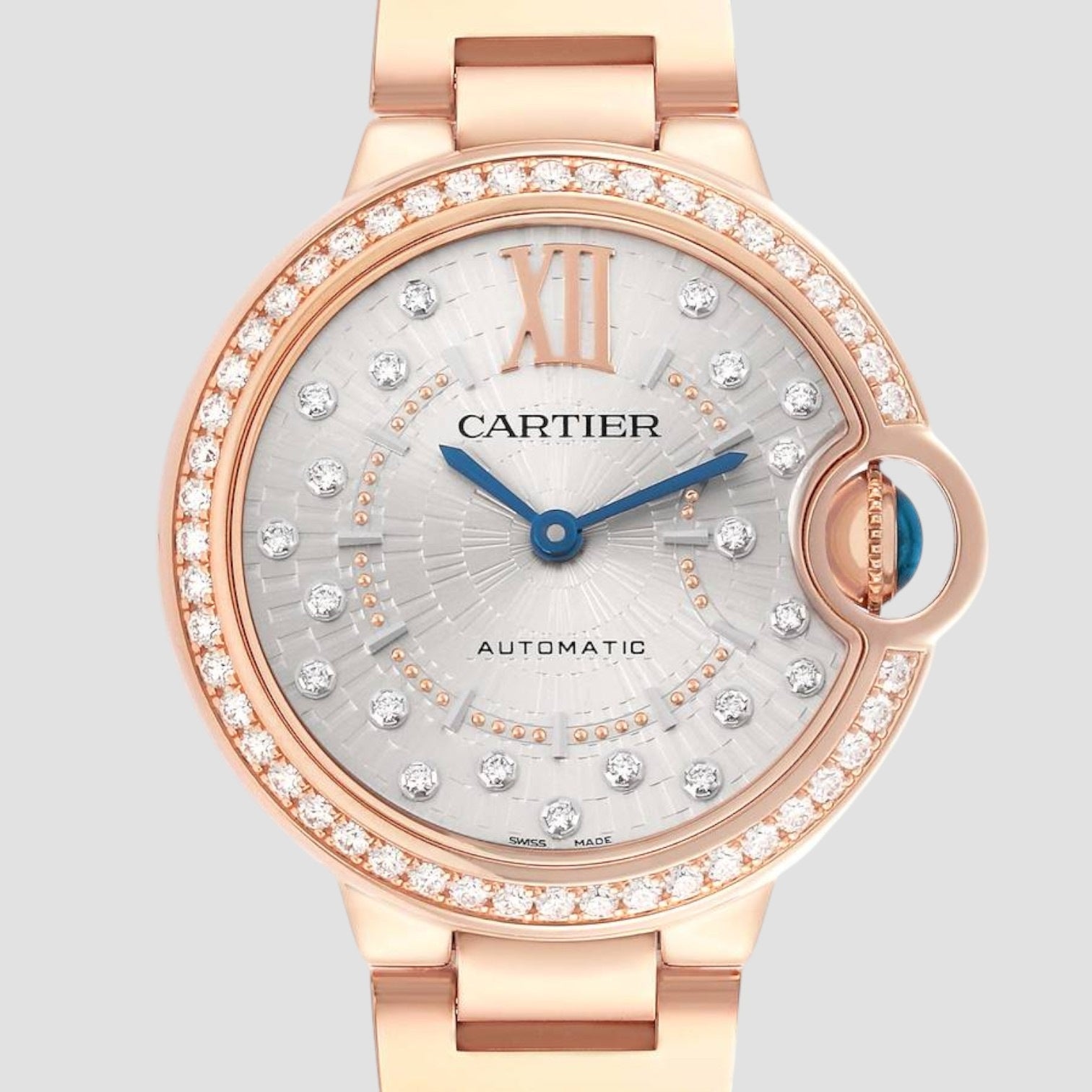 Ballon Bleu Rose Gold Diamond Ladies Watch 33mm