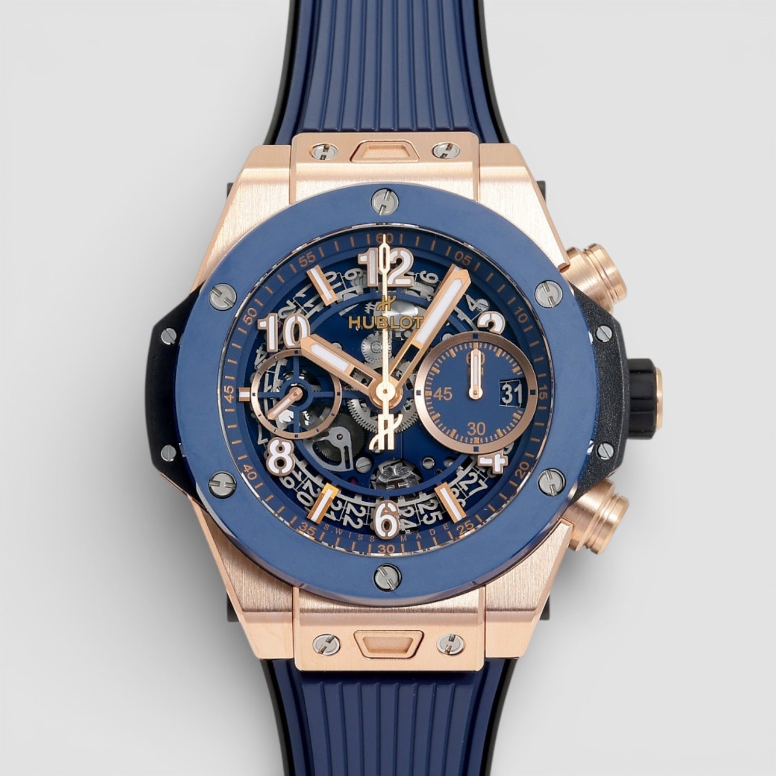 Bang Unico King Gold Blue Big 42mm