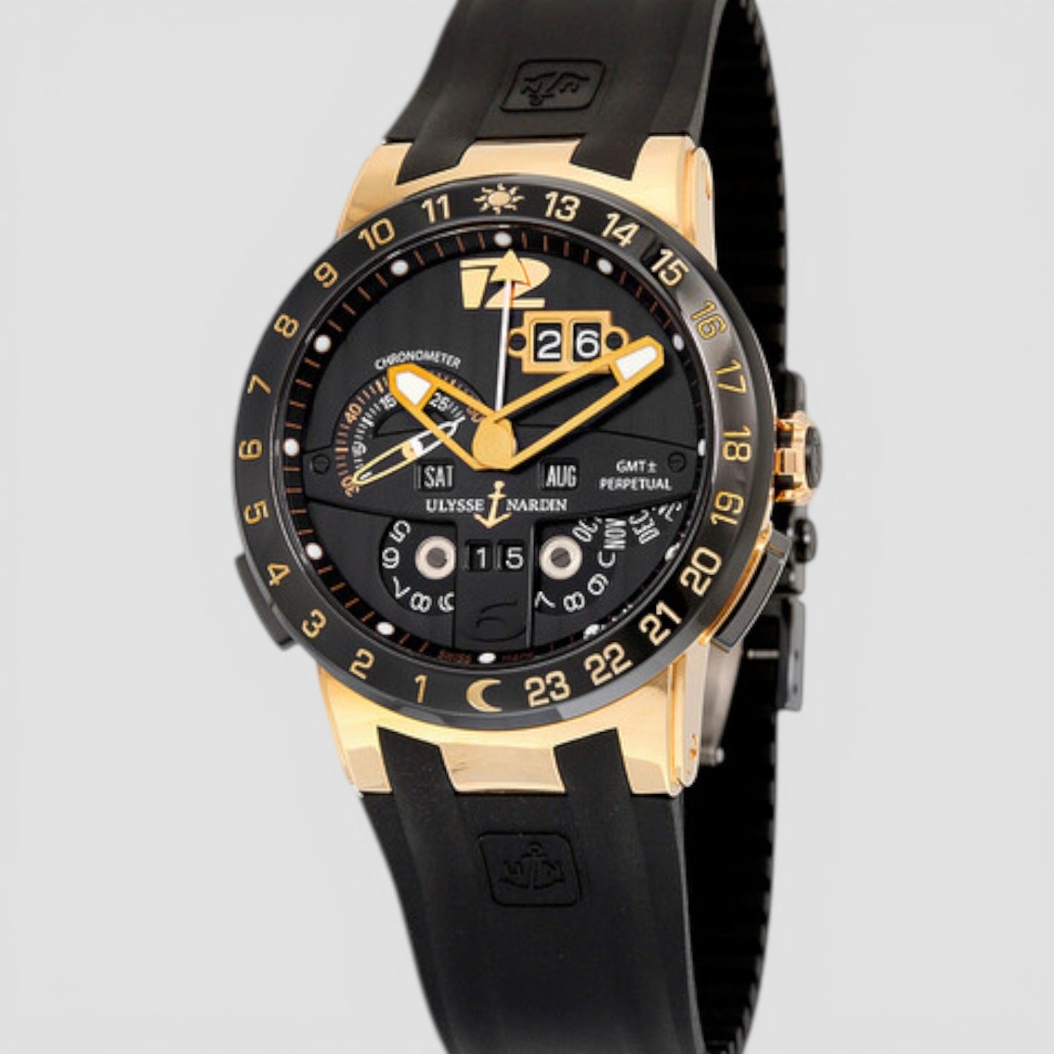 El Toro Perpetual Calendar Black Dial Men's Watch