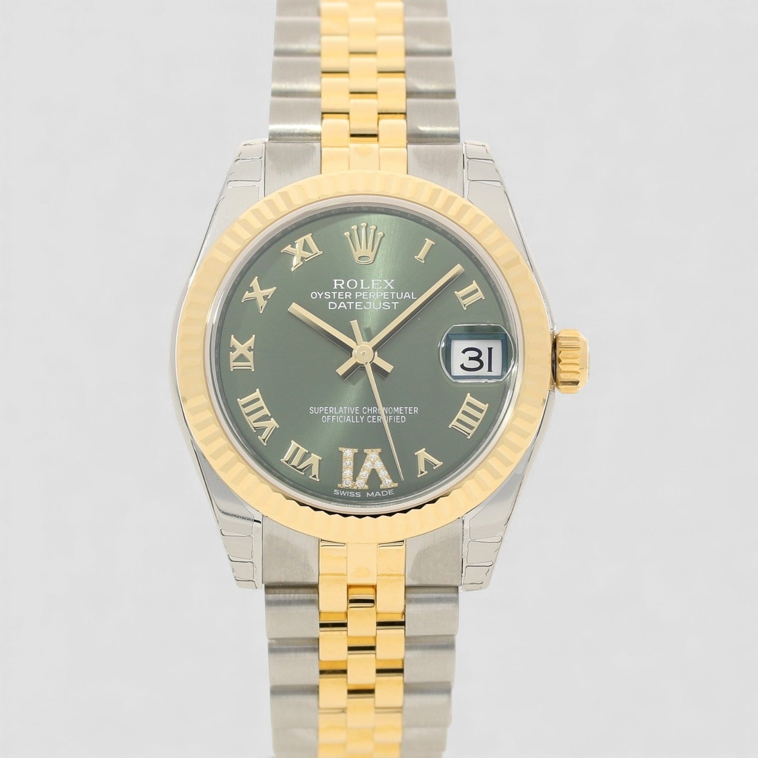 Datejust 31 Olive Green Dial Automatic Women's Watch