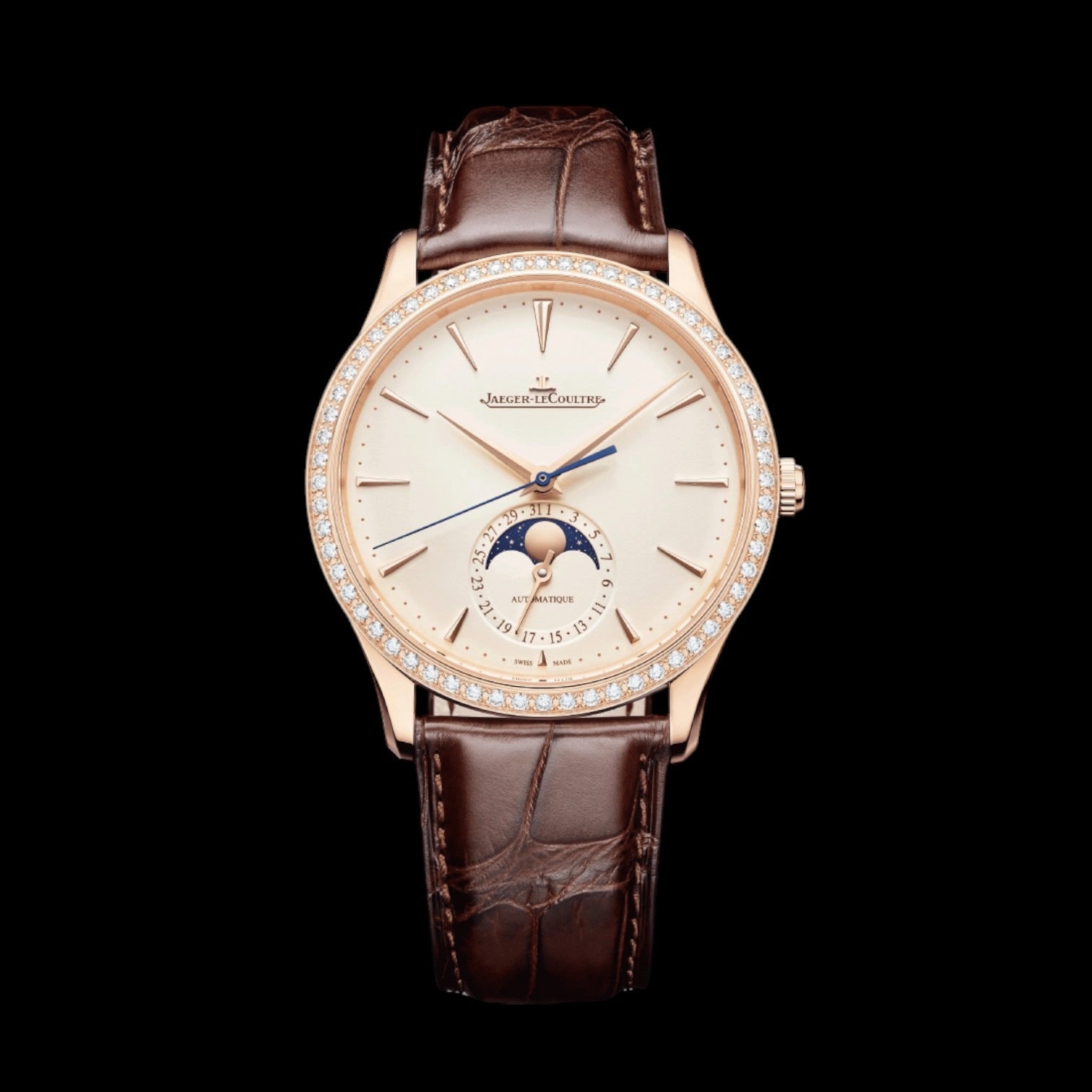 Ultra Thin Moon with Diamond Bezel Watch