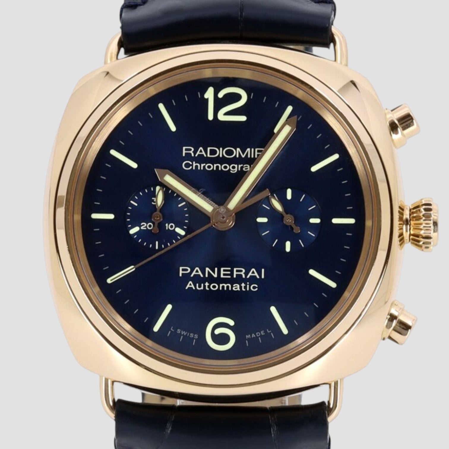 Radiomir Chronograph Goldtech 42mm Sunburst Blue Dial