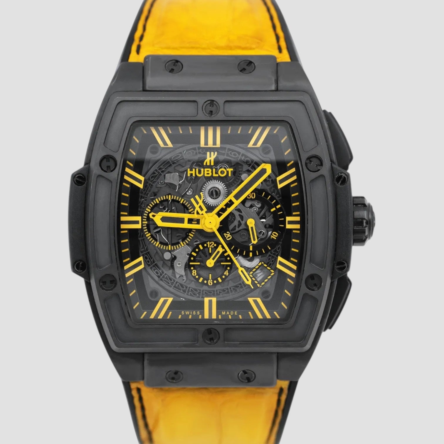 Spirit Of Big Bang All Black and Yellow Chronograph 45mm