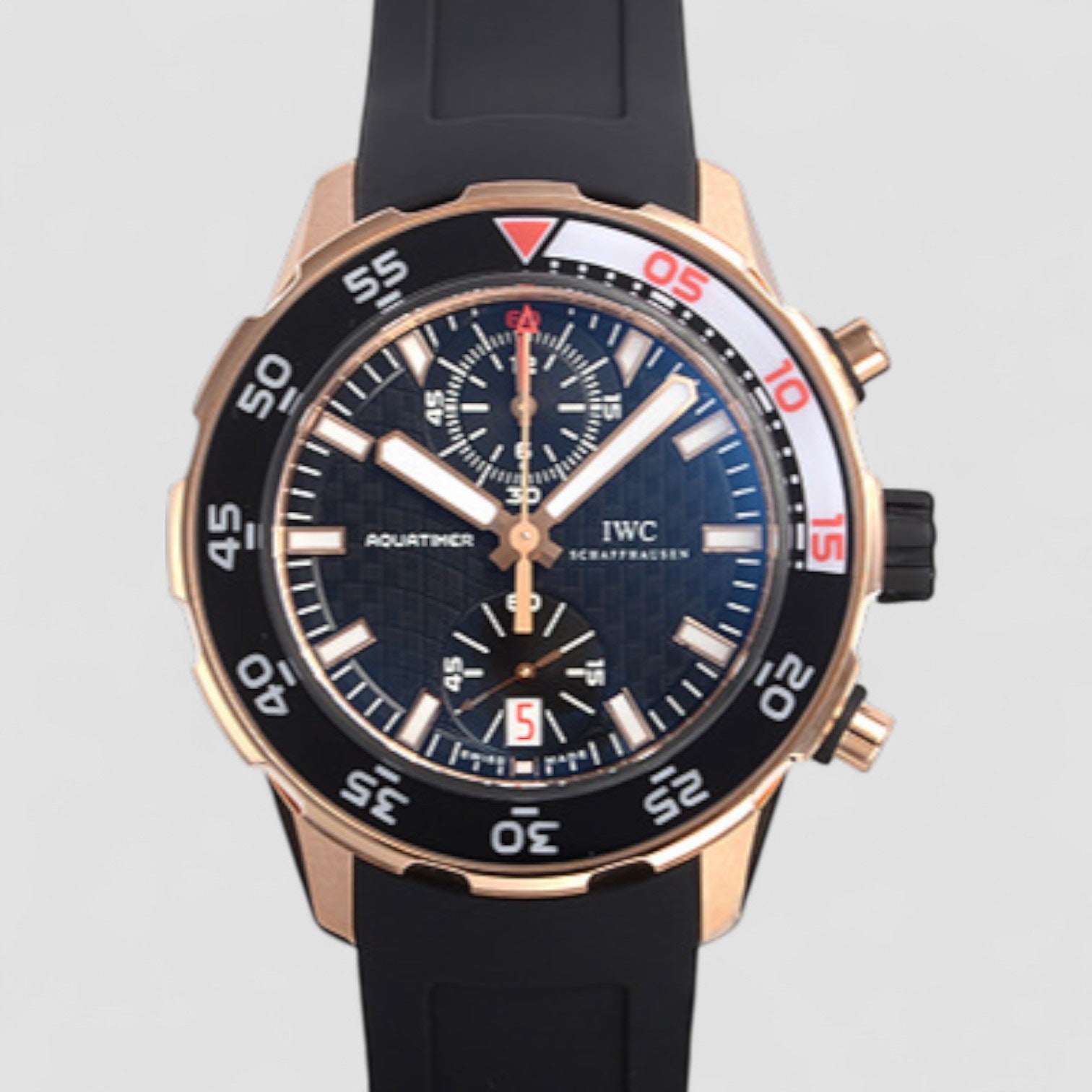 18K Rose Gold Aquatimer Flyback Chronograph Rubber