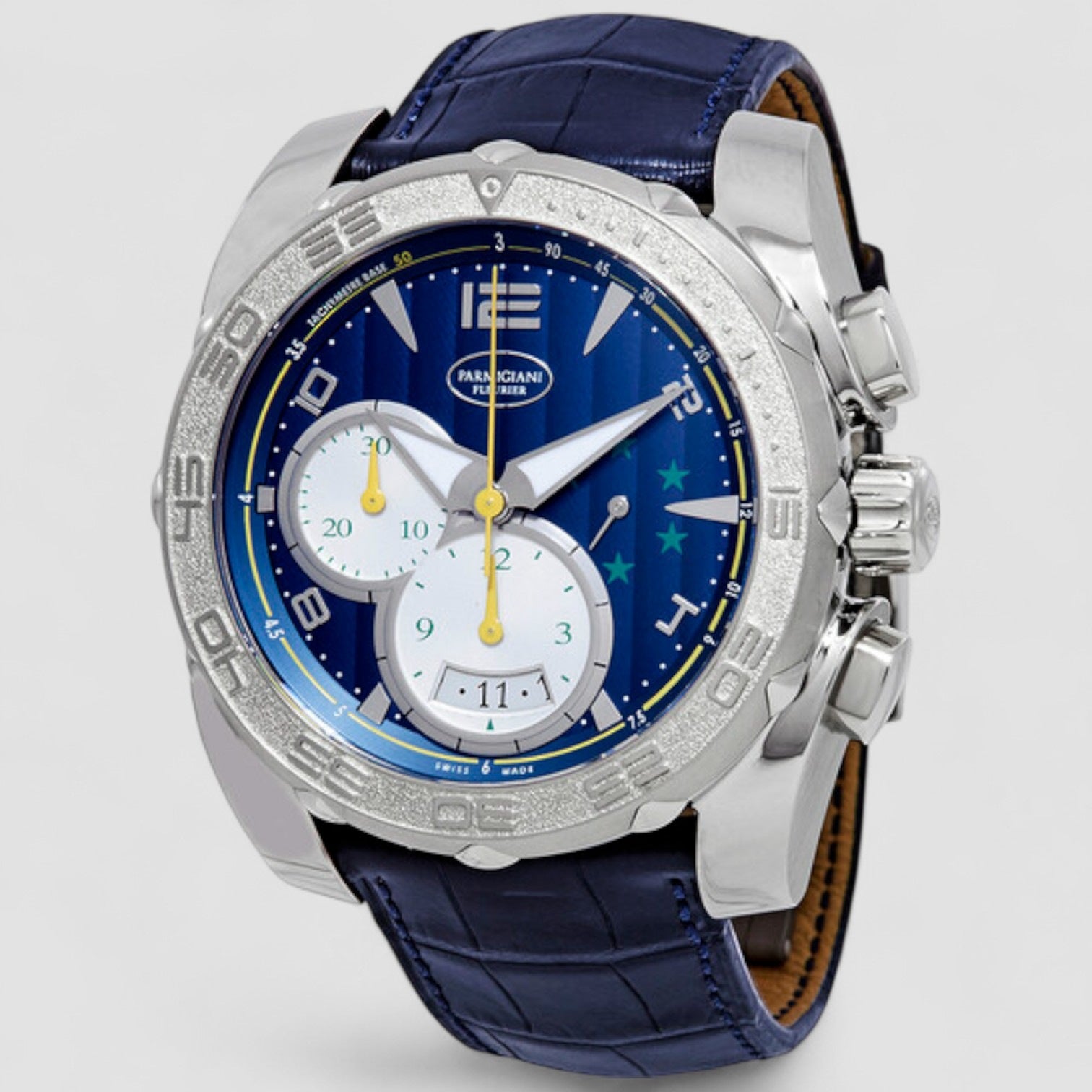 Pershing Chronograph Automatic Blue Dial Men's Watch